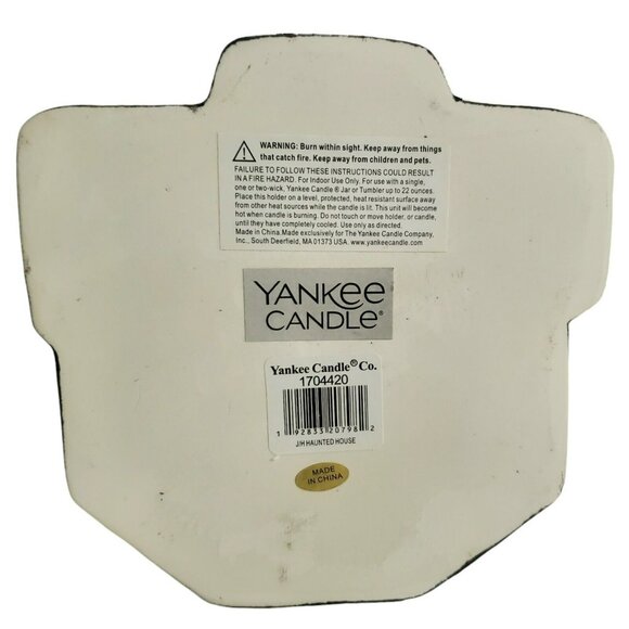 New Yankee Candle Haunted House Jar Holder Boney Bunch Halloween Ceramic 2021 - Picture 11 of 16